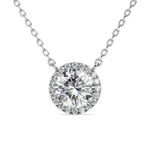 Certified 1ct. t.w. Brilliant Cut Diamond Necklace